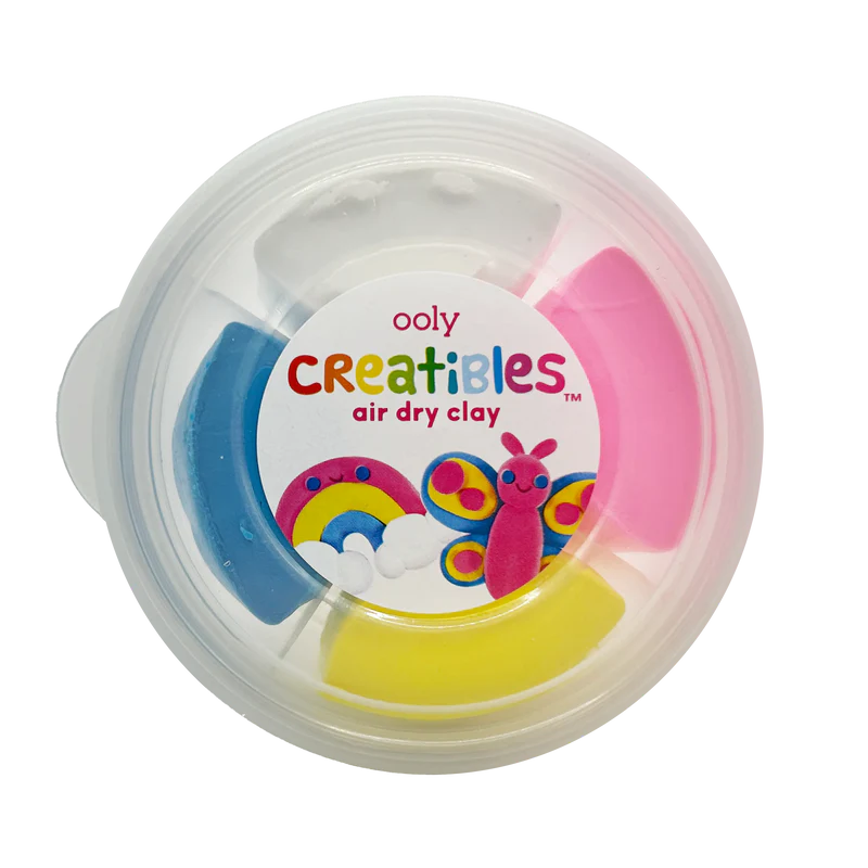 OOLY CREATIBLES D.I.Y. AIR-DRY CLAY KIT RAINBOW BFF'S SET OF 4