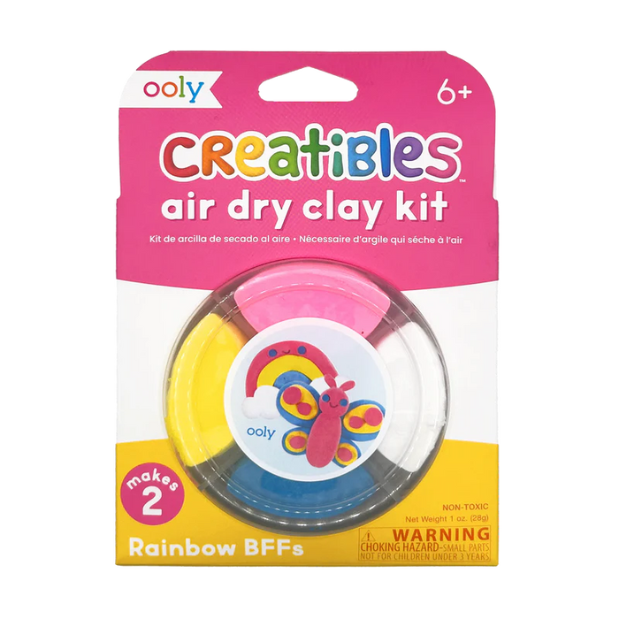 OOLY CREATIBLES D.I.Y. AIR-DRY CLAY KIT RAINBOW BFF'S SET OF 4