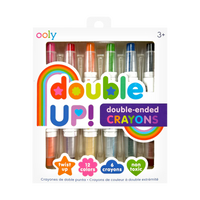 OOLY DOUBLE UP! DOUBLE-ENDED CRAYON SET OF 6/12 COLORS