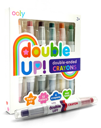 OOLY DOUBLE UP! DOUBLE-ENDED CRAYON SET OF 6/12 COLORS