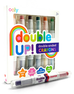 OOLY DOUBLE UP! DOUBLE-ENDED CRAYON SET OF 6/12 COLORS