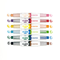 OOLY DOUBLE UP! DOUBLE-ENDED CRAYON SET OF 6/12 COLORS