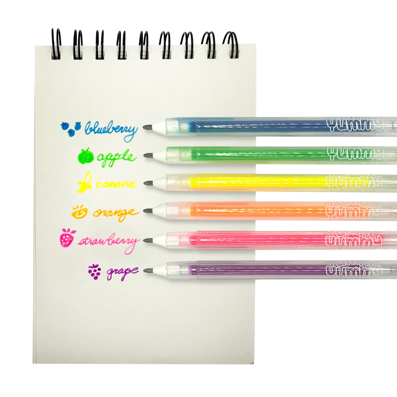 OOLY YUMMY YUMMY SCENTED GEL PENS NEON SET OF 8