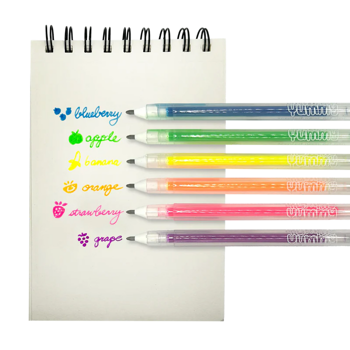 OOLY YUMMY YUMMY SCENTED GEL PENS NEON SET OF 8