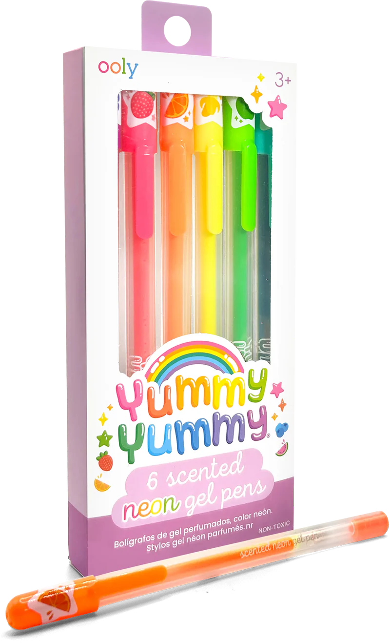 OOLY YUMMY YUMMY SCENTED GEL PENS NEON SET OF 8