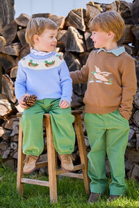 LITTLE ENGLISH FAIR ISLE SWEATER MALLARD