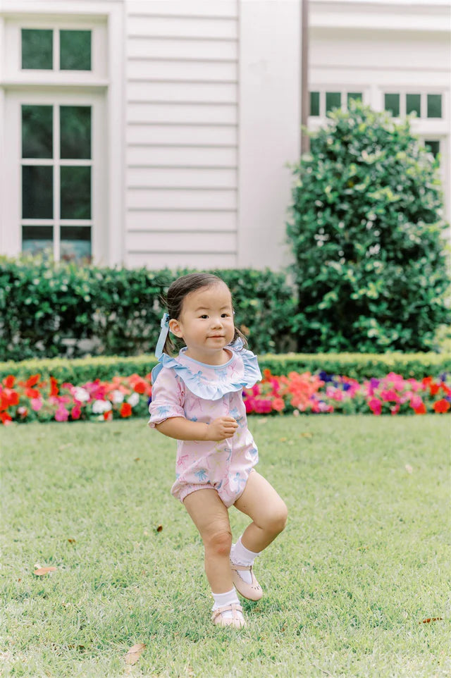 THE PROPER PEONY RIBBON PARTY LONG SLEEVE BUBBLE