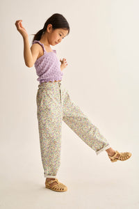 MULTI FLORAL TWILL PANT