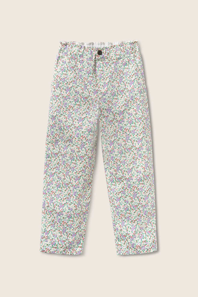 MULTI FLORAL TWILL PANT