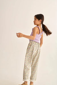 MULTI FLORAL TWILL PANT