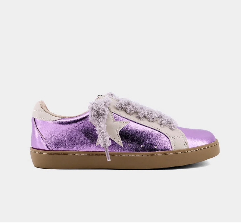 Paula Mini Metallic Purple Sneaker