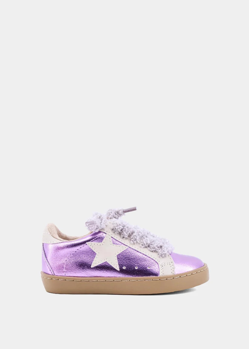 Paula Mini Metallic Purple Sneaker