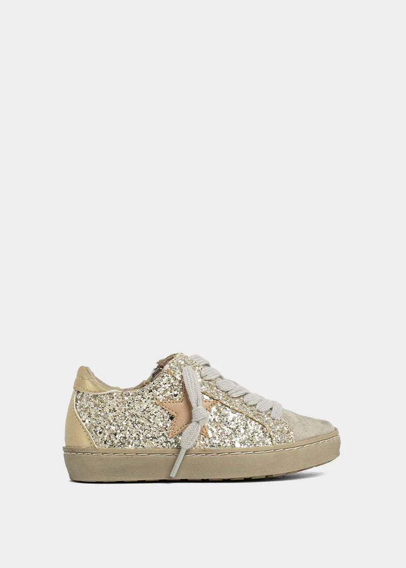 SHUSHOP PAULA MINI STERLING GLITTER KIDS SNEAKER