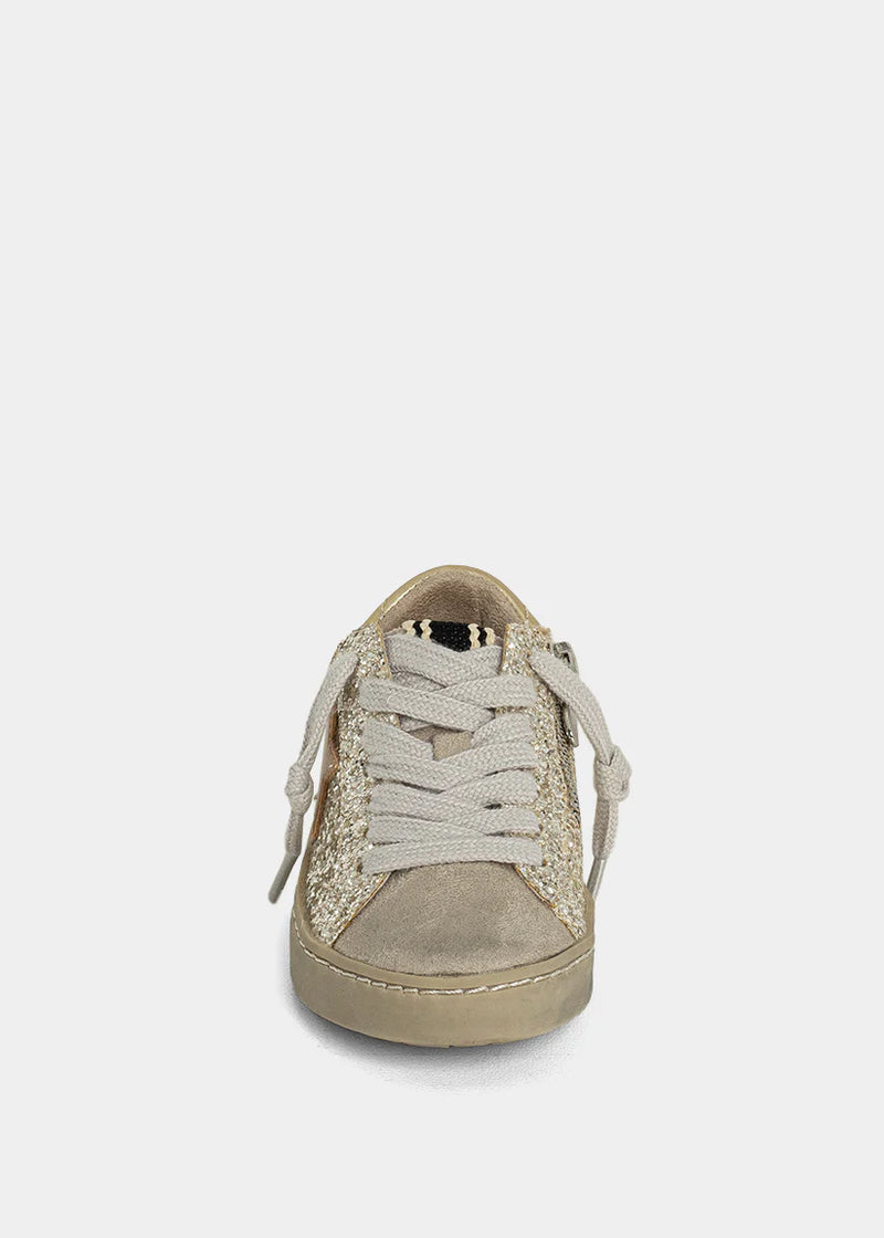 SHUSHOP PAULA MINI STERLING GLITTER KIDS SNEAKER