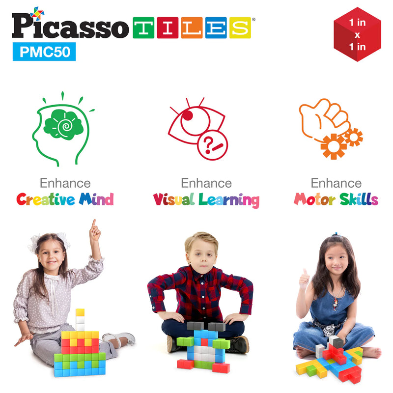 PICASSO TILES MAGNETIC BUILDING CUBES