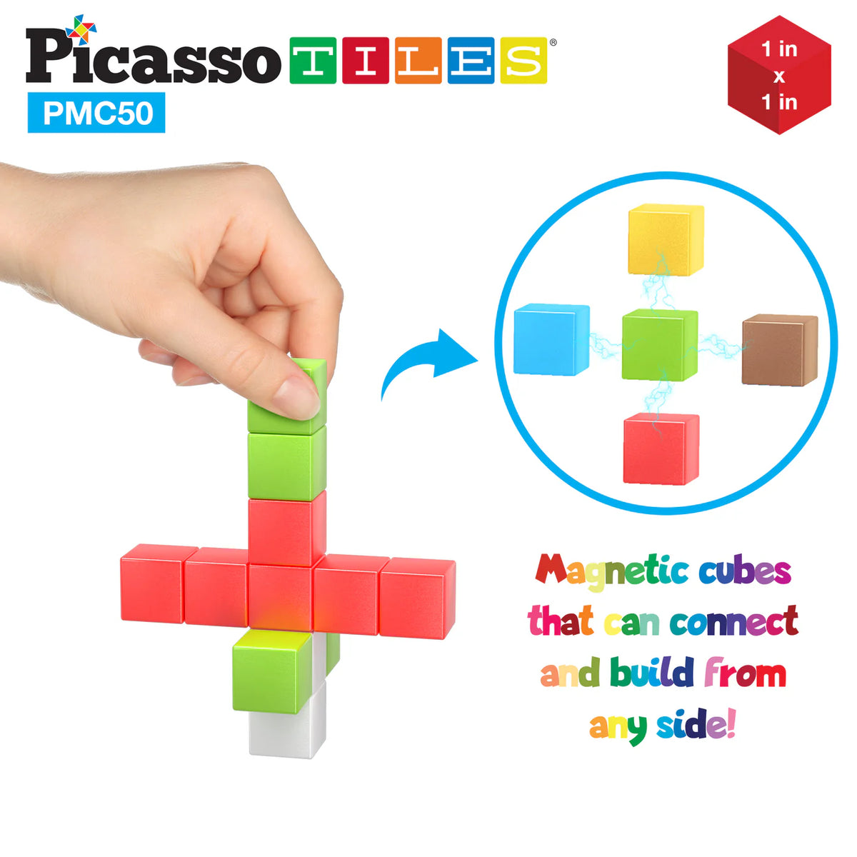 PICASSO TILES MAGNETIC BUILDING CUBES