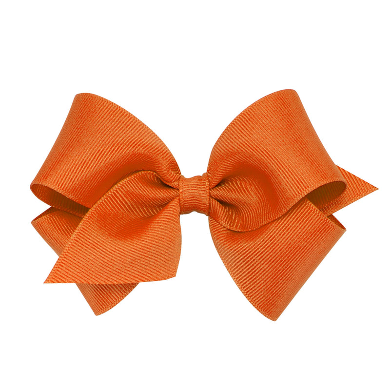 WEE ONES GROSGRAIN PUMPKIN BOW PMK