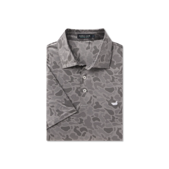 Youth Marsh Performance Polo Retro Camo