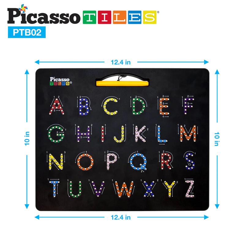 PICASSO TILES DOUBLE SIDED MAGNETIC BOARD CAPITAL,NUMBER, AND FREE STYLE