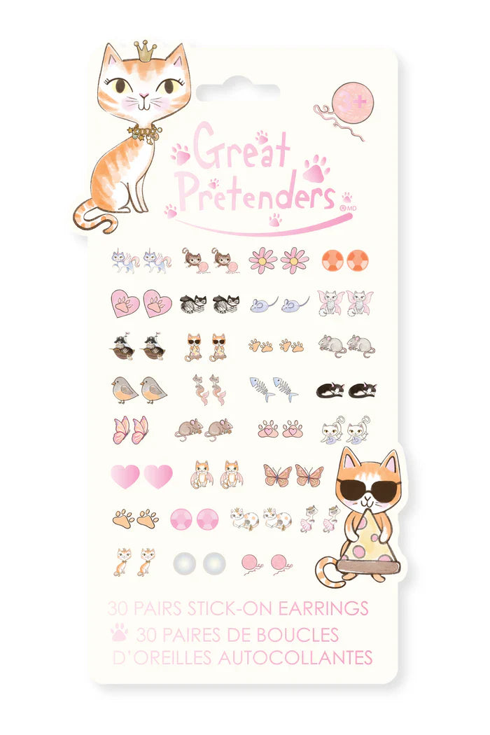 GREAT PRETENDERS PAWSOME STICKER EARRINGS