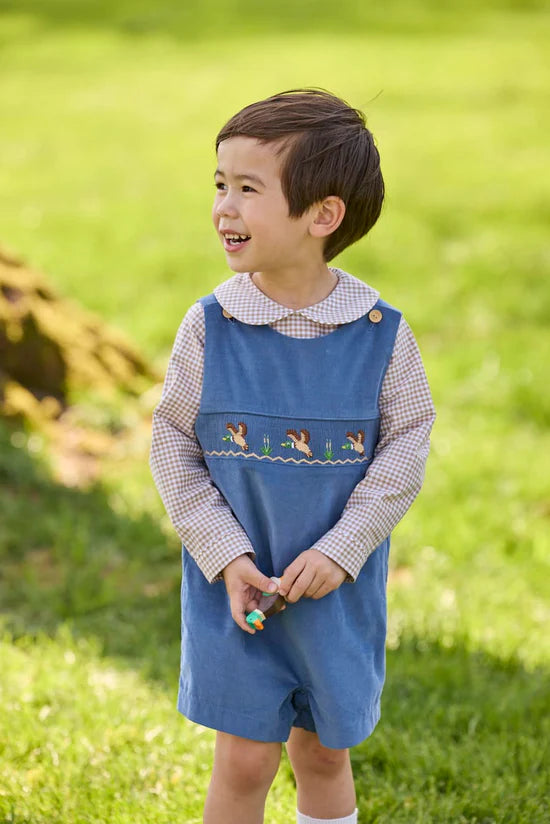 Little English Smocked Vintage  John John Flying Mallard