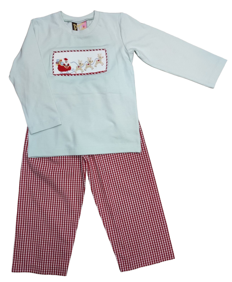 BANANA SPLIT SMOCKED BOYS PANT SET