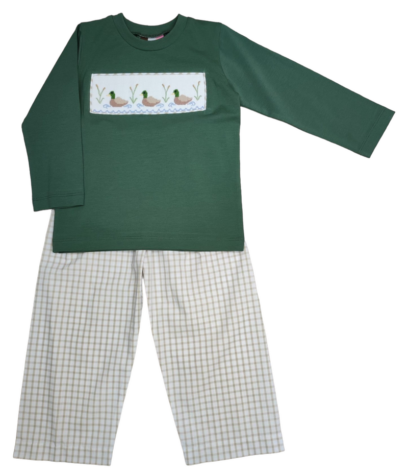 BANANA SPLIT MALLARD DUCK SMOCKED PANT SET