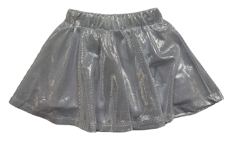 EMMA JEAN BLAKELY SKORT SILVER SPARKLE