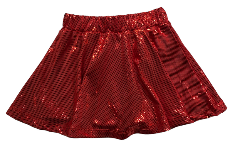 EMMA JEAN BLAKELY SKORT RED SPARKLE