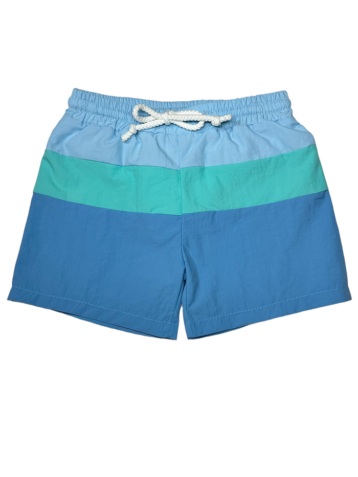 MILLIE JAY SWIM TRUNKS BLUE & MINT