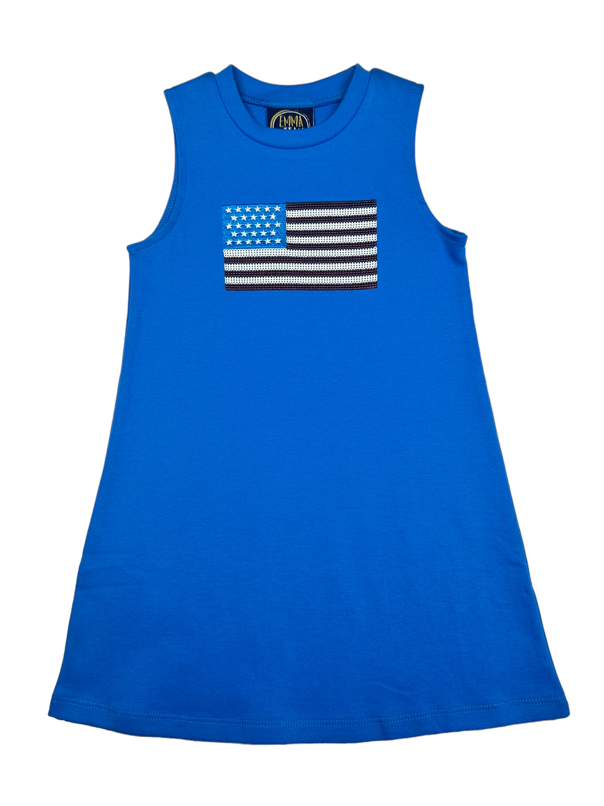 EMMA JEAN FLAG APPLIQUE DRESS