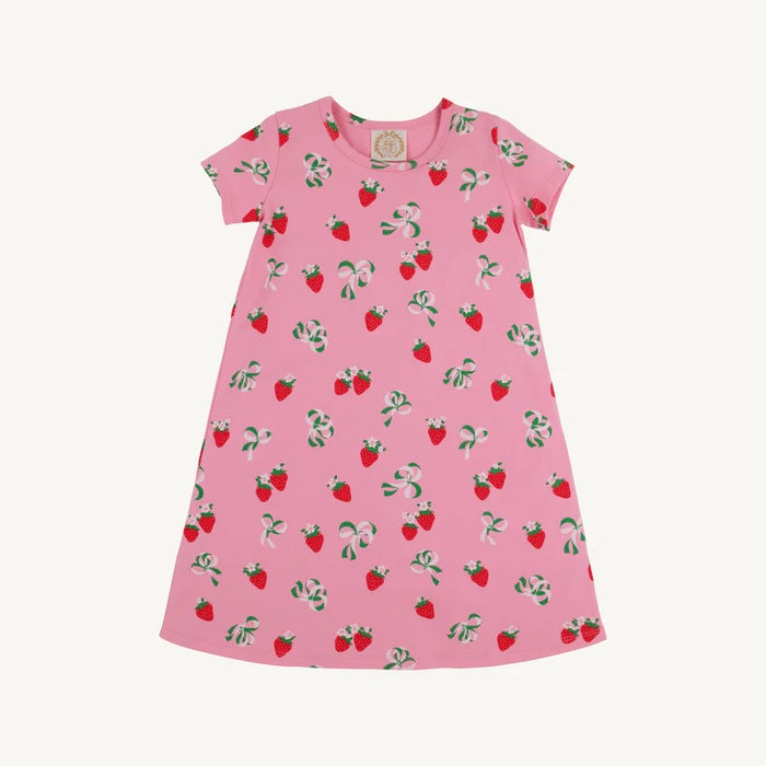 TBBC POLLY PLAY DRESS BOW AND BERRY HAMPTONS HOT PINK