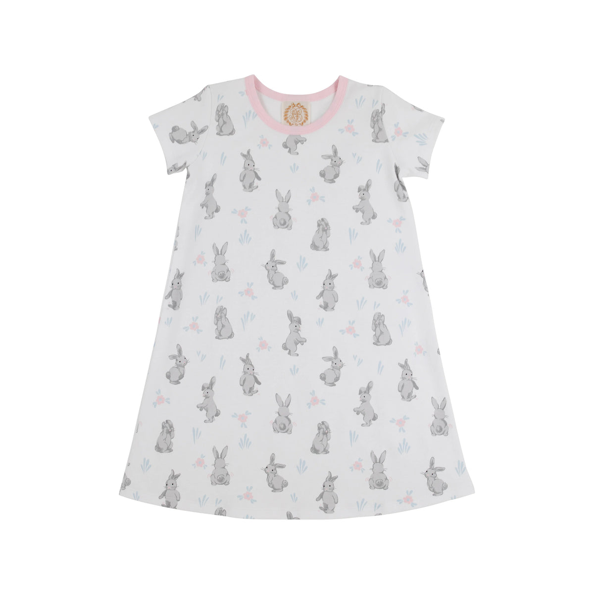 TBBC POLLY PLAY DRESS BROAD STREET BUNNIES WITH PALM BEACH PINK