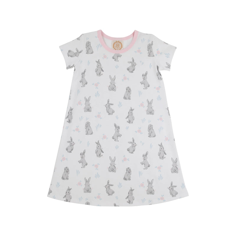 TBBC POLLY PLAY DRESS BROAD STREET BUNNIES WITH PALM BEACH PINK