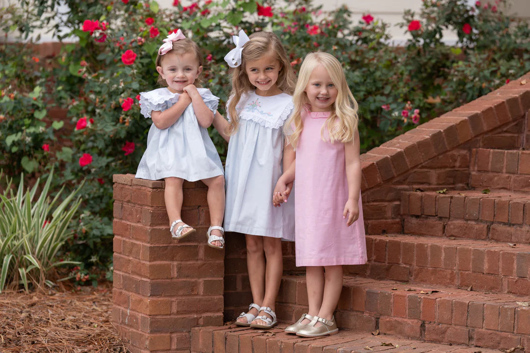 KARLA DRESS SPRING PINK LINEN