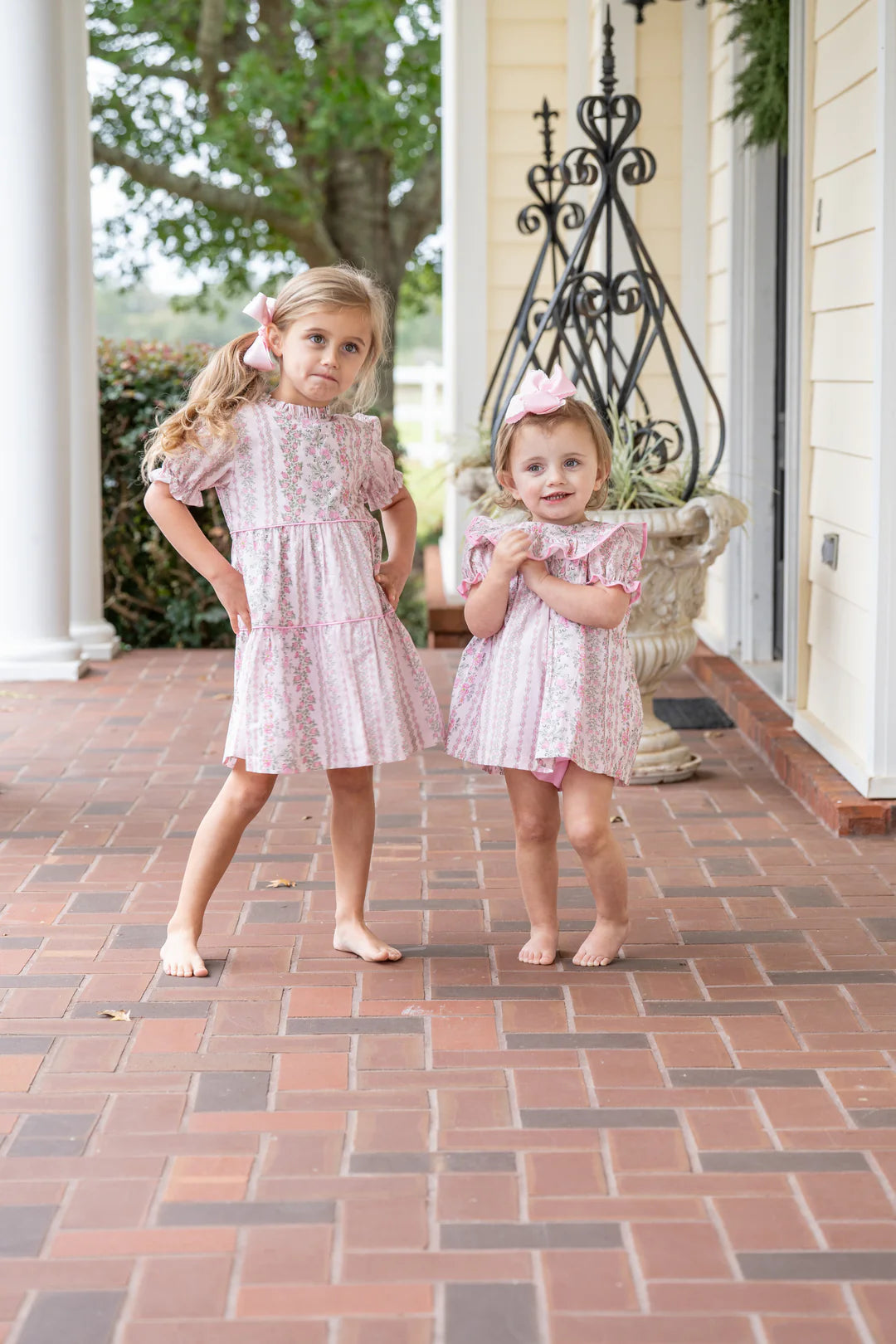 VALERIA DRESS PRETTY PINK TRELLIS