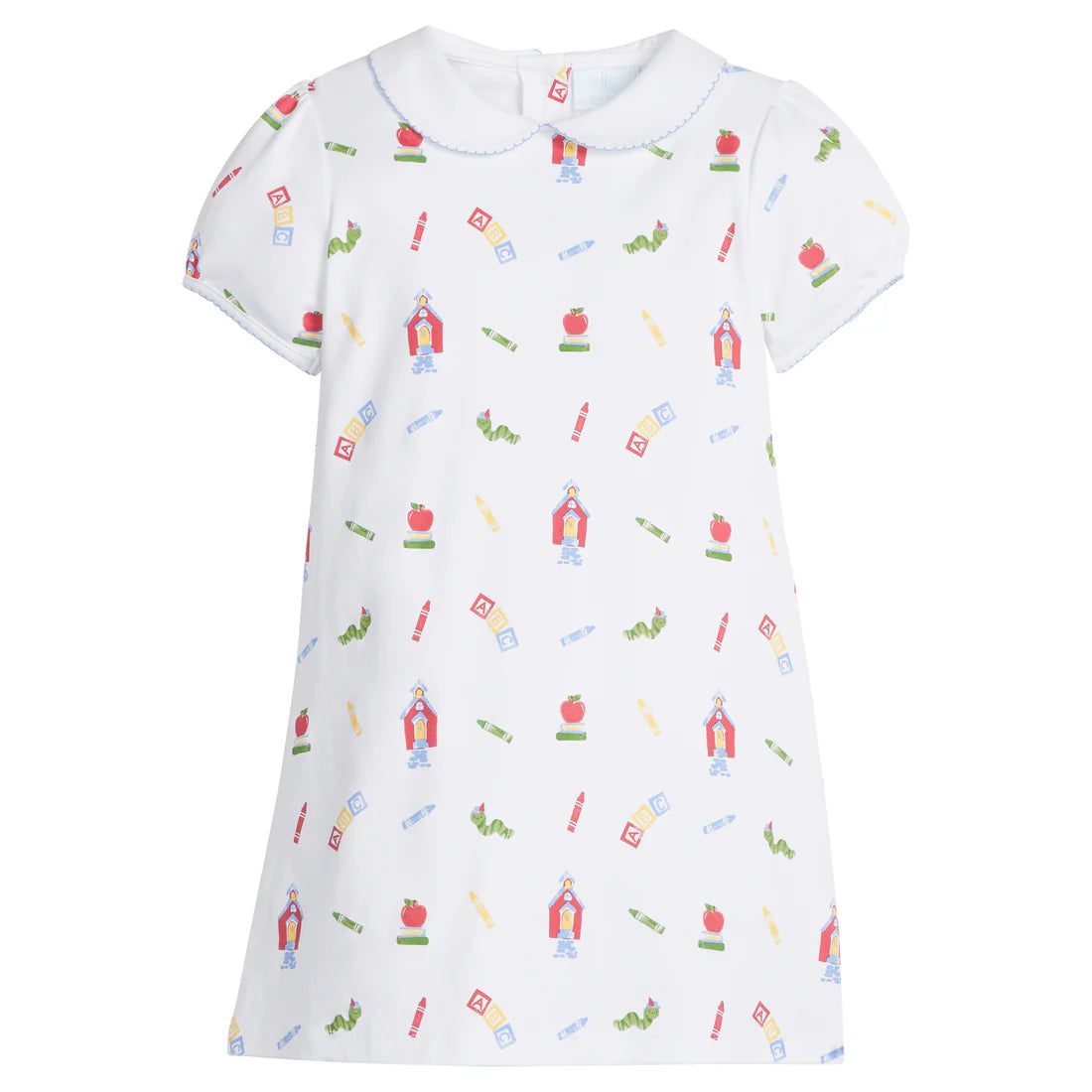 LITTLE ENGLISH PRINTED PETER PAN DRESS SCHOOL DAYS
