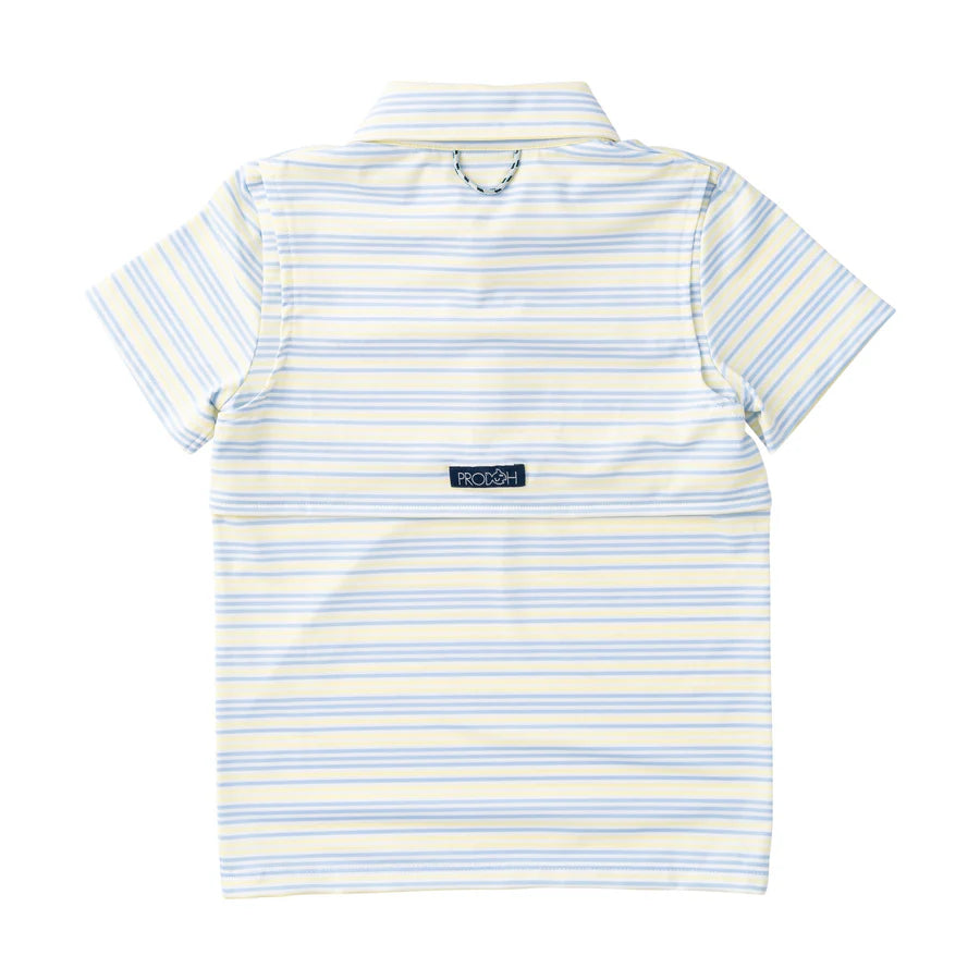 Yellow Pear Windsurfer Stripe Polo