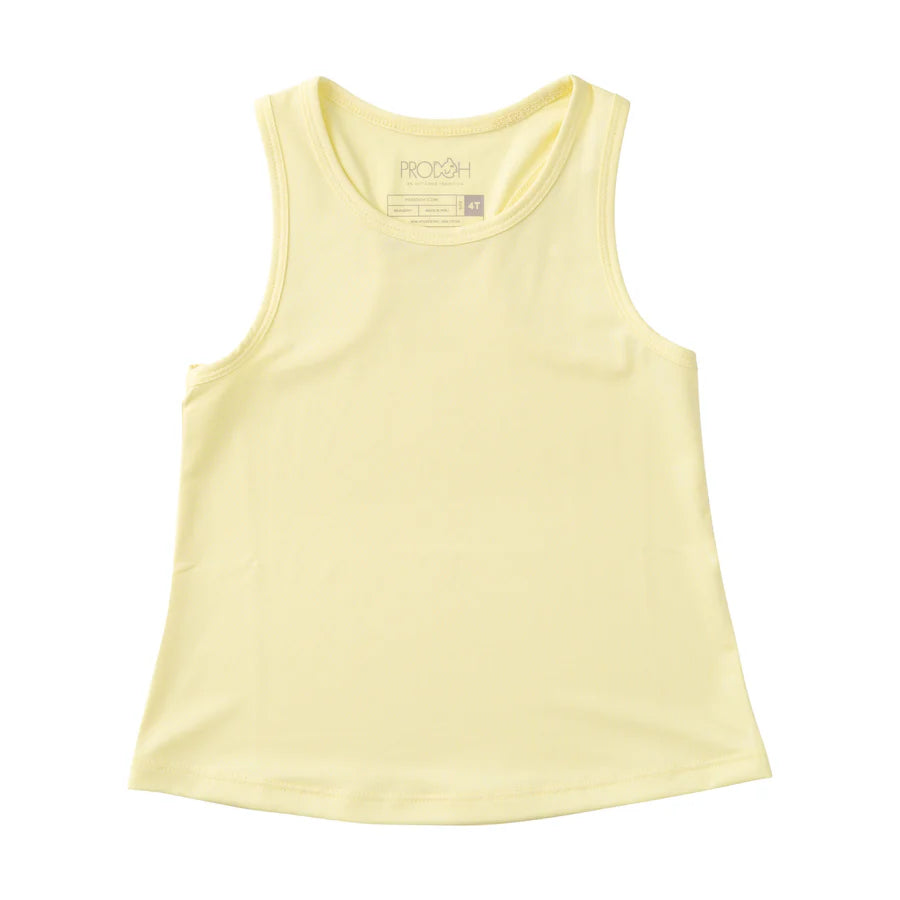 SOLID YELLOW PEAR RACERBACK TANK
