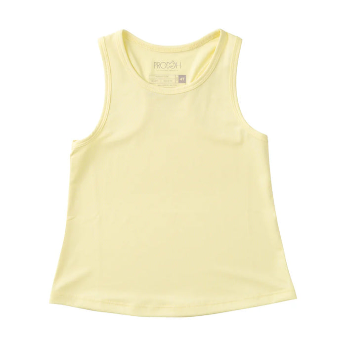 SOLID YELLOW PEAR RACERBACK TANK