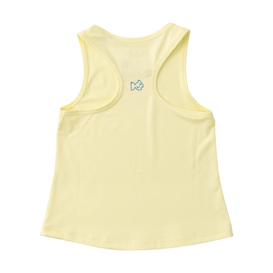SOLID YELLOW PEAR RACERBACK TANK