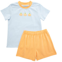 Pumpkin Short Set Blue