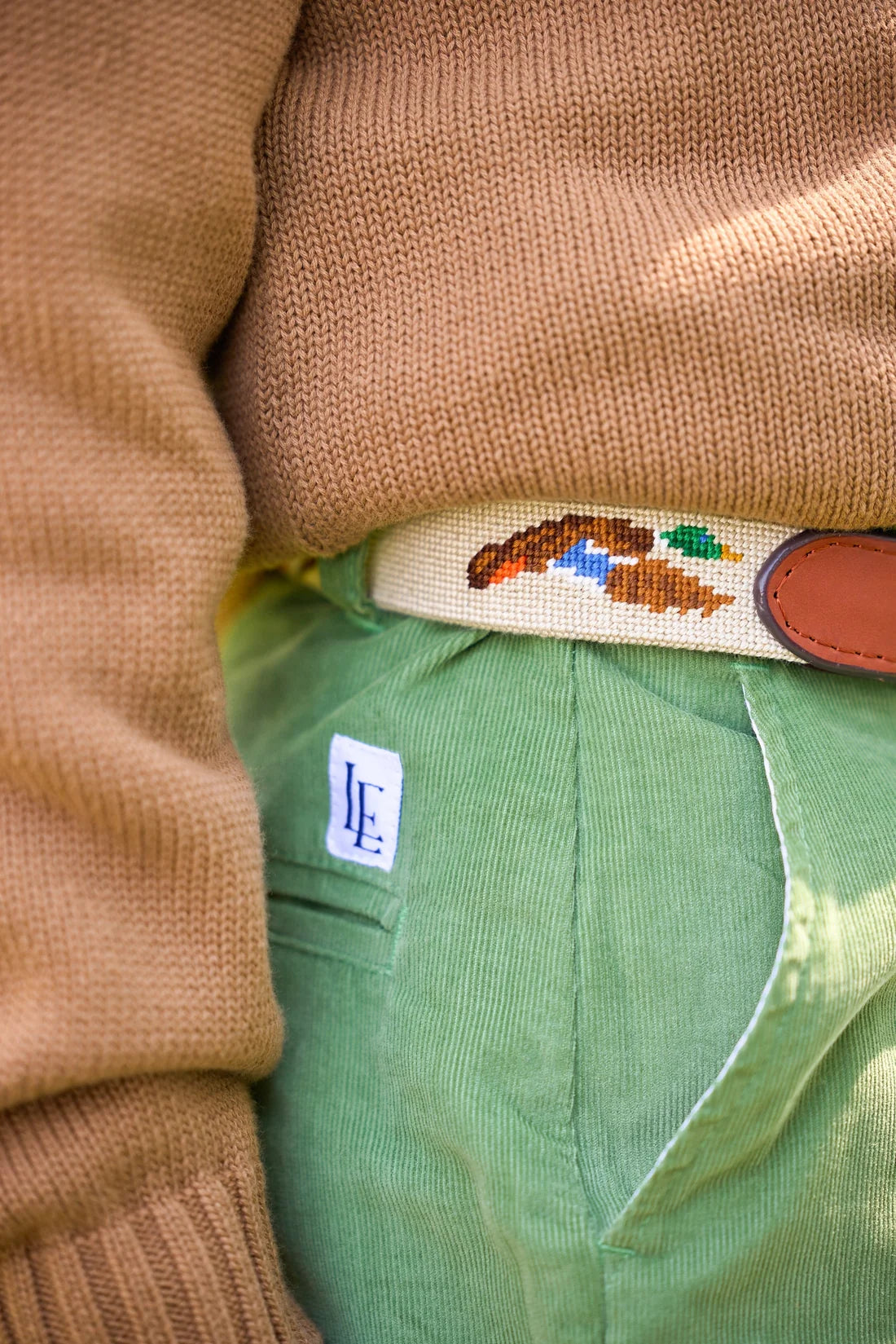 Little English Quarter Zip Sweater Chestnut