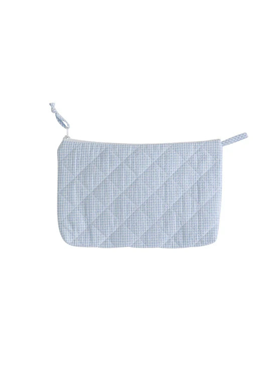 LITTLE ENGLISH QUILTED LIGHT BLUE QUILTED COSMETIC