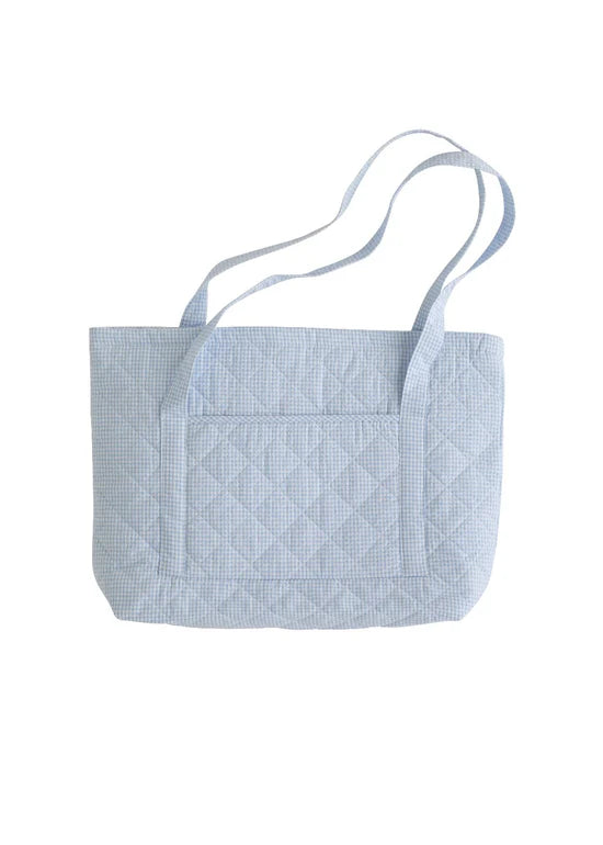 LITTLE ENGLISH QUILTED LIGHT BLUE QUILTED TOTE