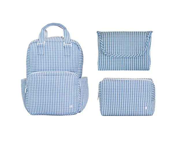 TRVL QUILTED ALL YOU NEED BUNDLE PIMLICO STRIPE CHAMBRAY