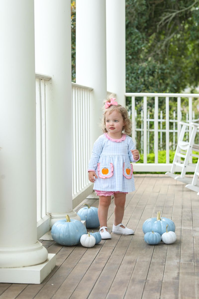 TROTTER STREET PUMPKIN SS BLOOMER SET
