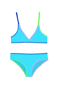 RANI 2 PIECE SWIMSUIT TURQUOISE
