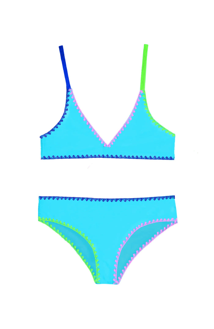 RANI 2 PIECE SWIMSUIT TURQUOISE