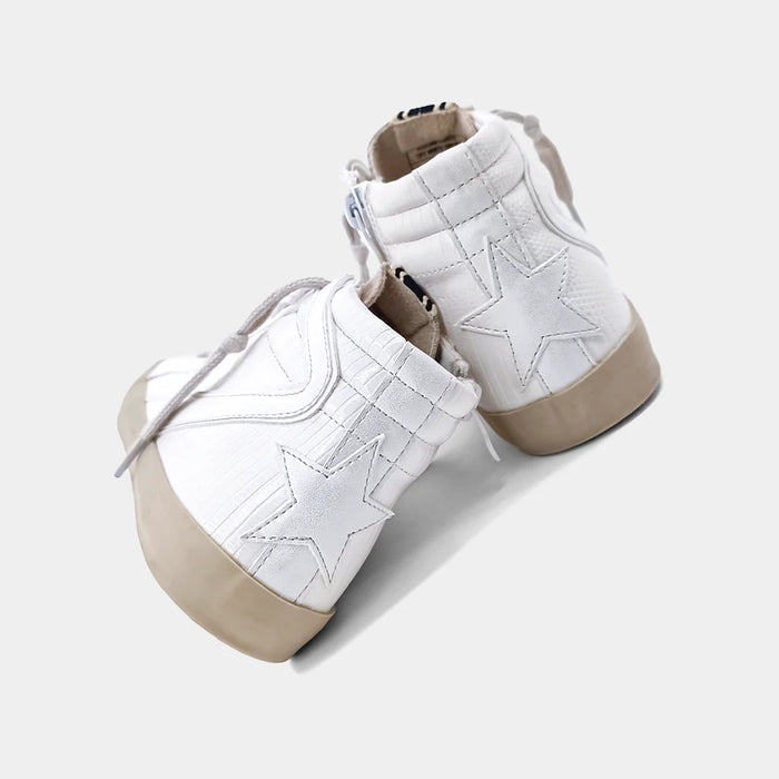 SHUSHOP ROONEY KIDS SNEAKER OFF WHITE SNAKE